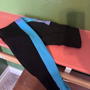 Black and Blue Leggings